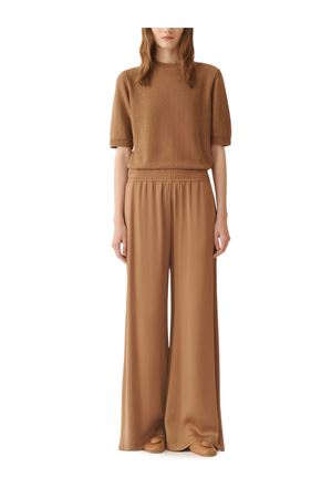 Brown ever satin trousers FABIANA FILIPPI | PAD266F291D9081268